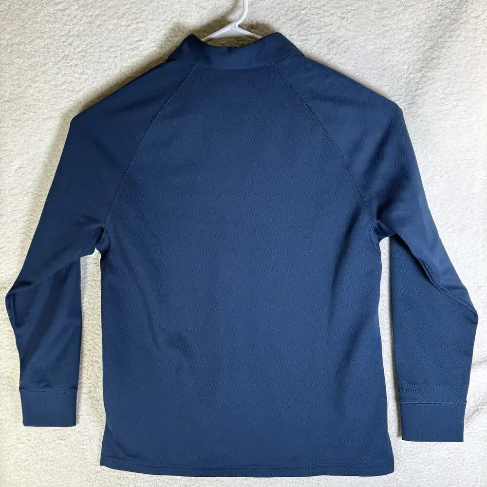 Bonobos Golf 1/4 Zip Pullover Mens Medium Blue Slim Fit Performance Stretch